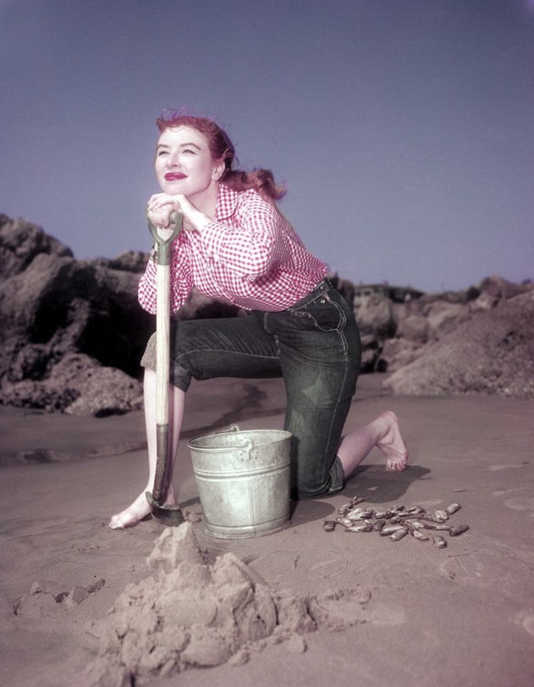 Amanda Blake on location